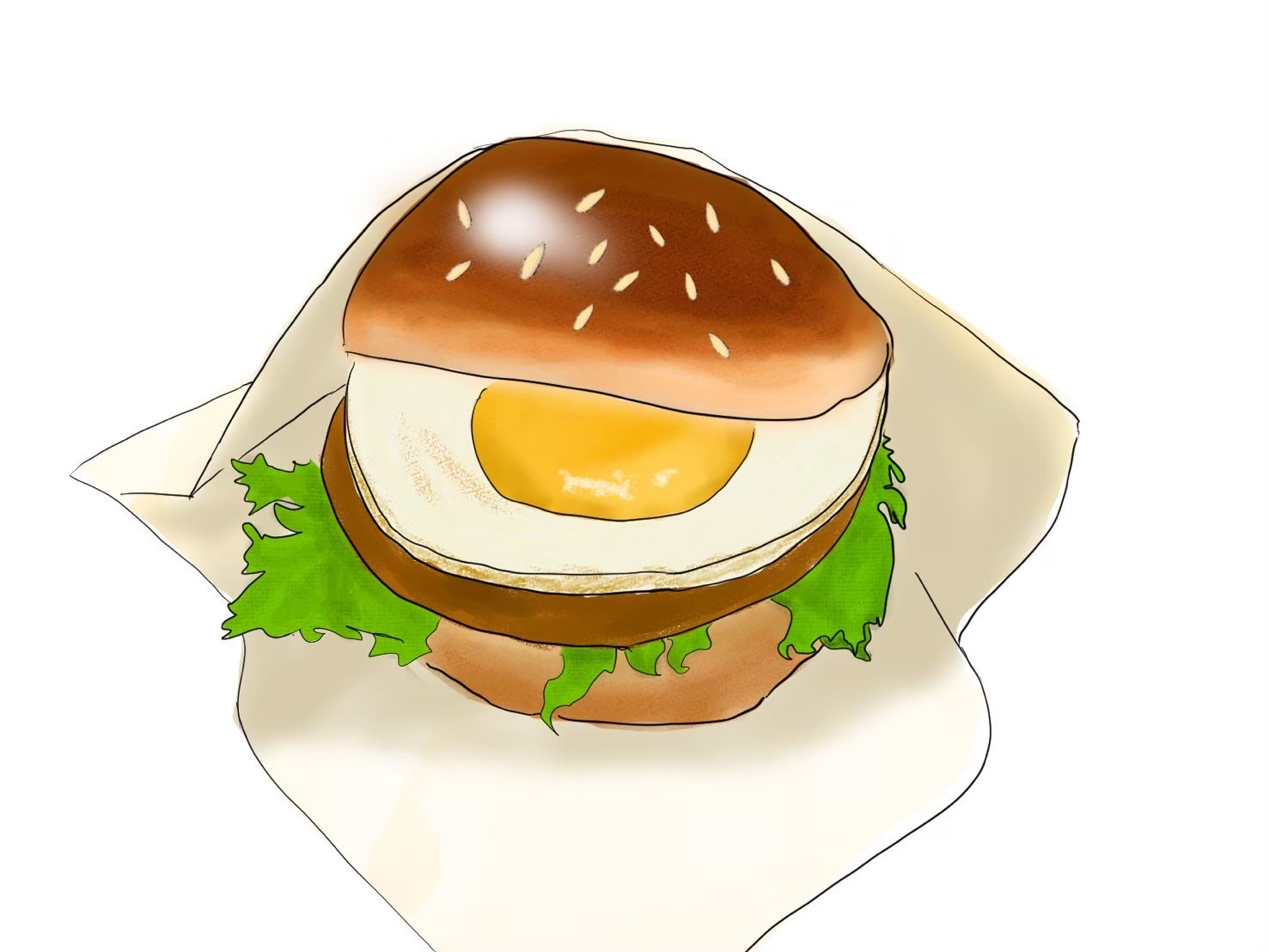 パンのデジタル絵2