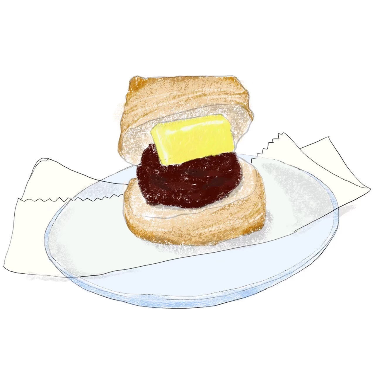 パンのデジタル絵3